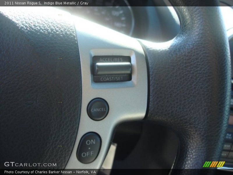Indigo Blue Metallic / Gray 2011 Nissan Rogue S