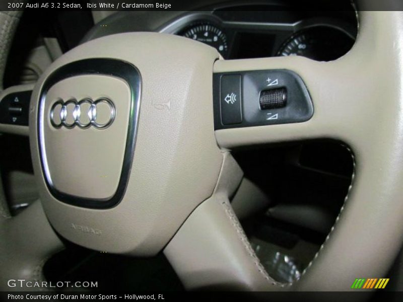 Ibis White / Cardamom Beige 2007 Audi A6 3.2 Sedan