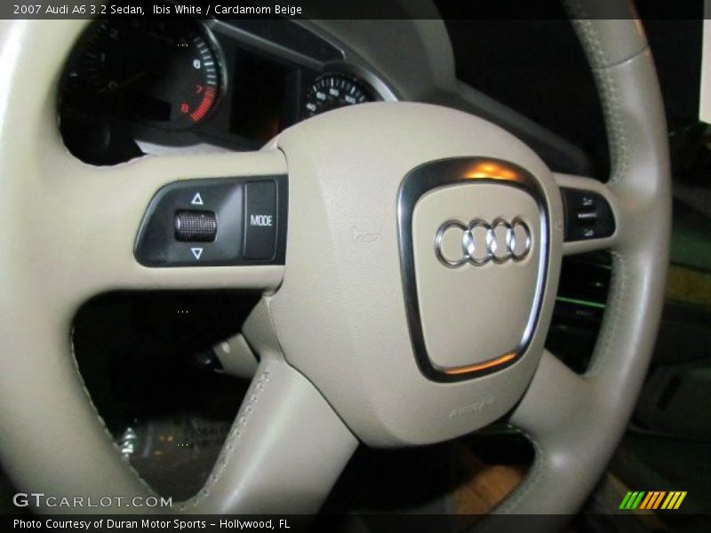 Ibis White / Cardamom Beige 2007 Audi A6 3.2 Sedan