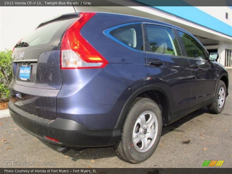 Twilight Blue Metallic / Gray 2013 Honda CR-V LX