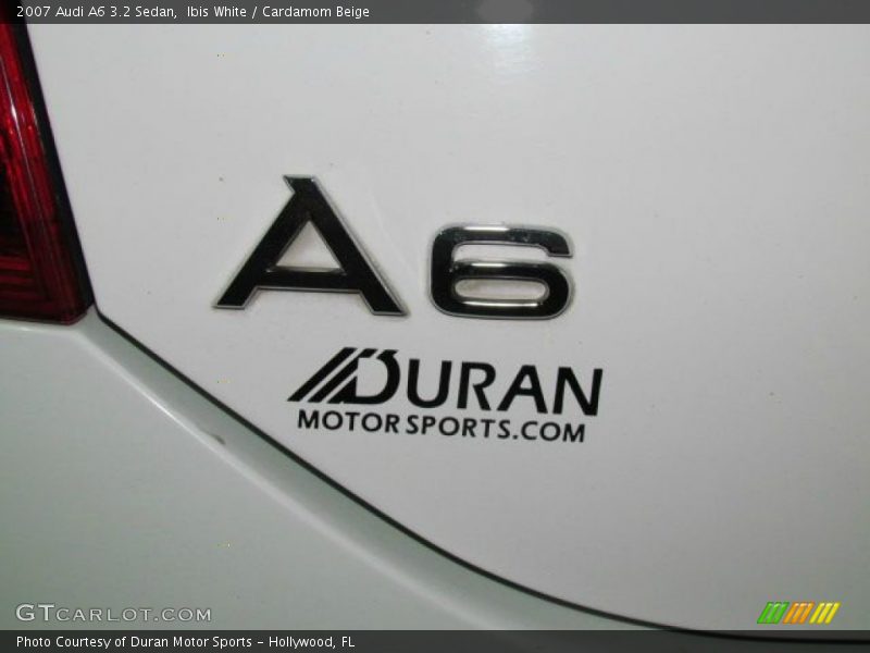 Ibis White / Cardamom Beige 2007 Audi A6 3.2 Sedan