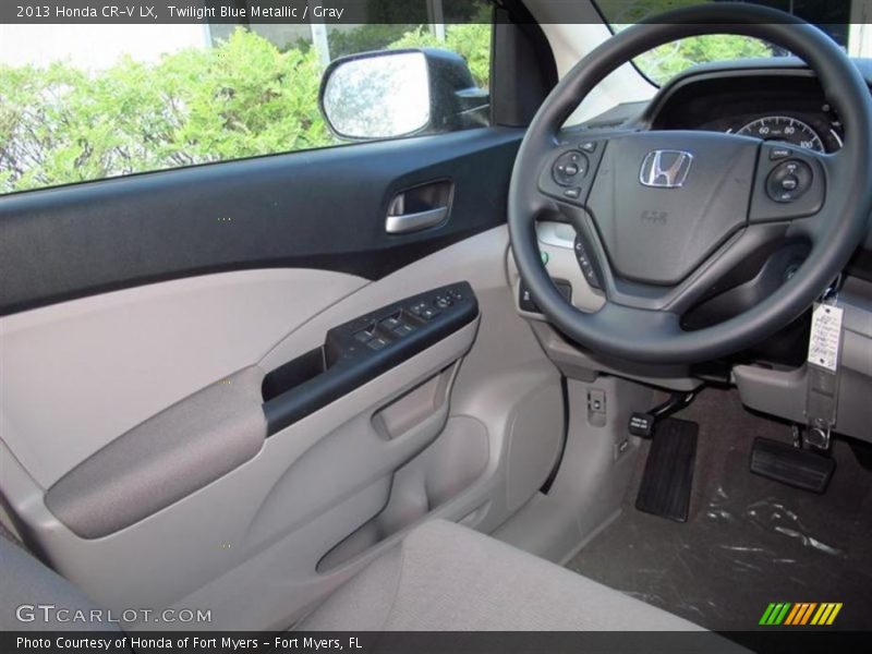 Twilight Blue Metallic / Gray 2013 Honda CR-V LX