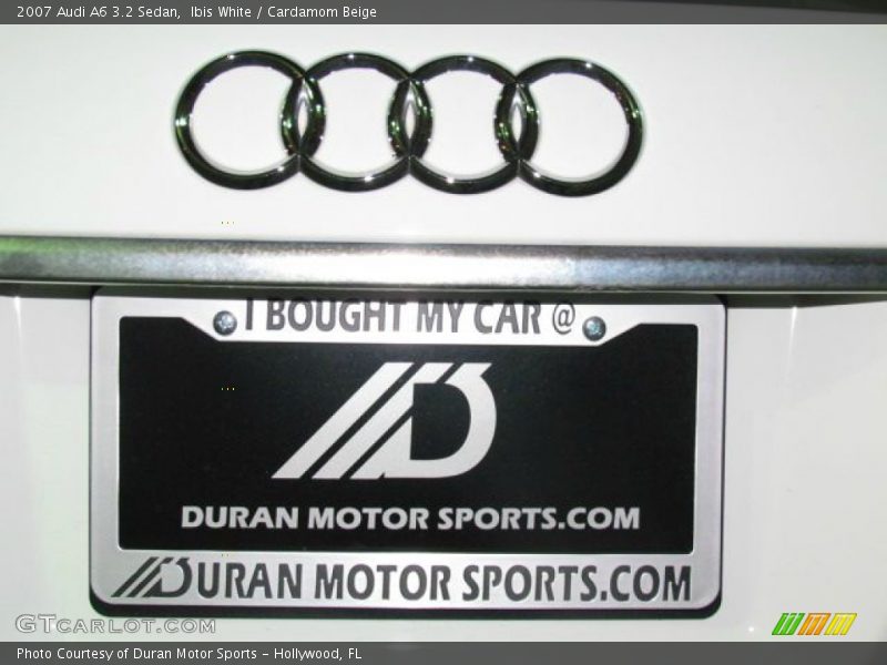Ibis White / Cardamom Beige 2007 Audi A6 3.2 Sedan