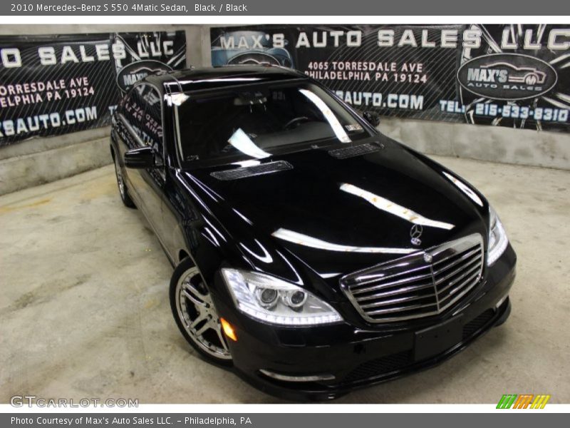 Black / Black 2010 Mercedes-Benz S 550 4Matic Sedan