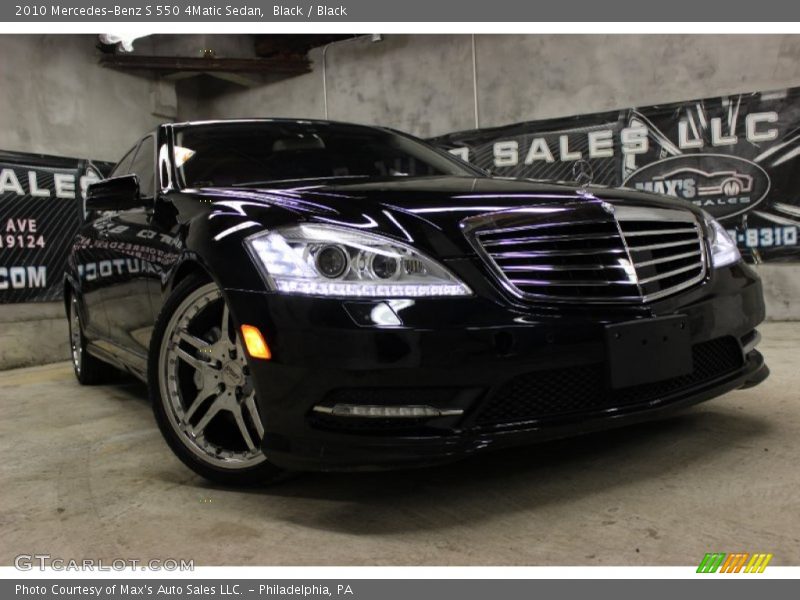 Black / Black 2010 Mercedes-Benz S 550 4Matic Sedan