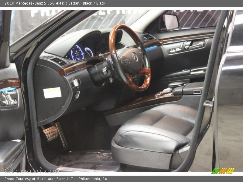 Black / Black 2010 Mercedes-Benz S 550 4Matic Sedan