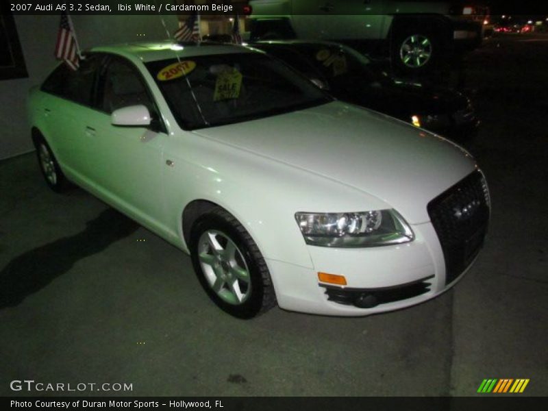 Ibis White / Cardamom Beige 2007 Audi A6 3.2 Sedan