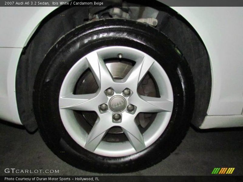 Ibis White / Cardamom Beige 2007 Audi A6 3.2 Sedan