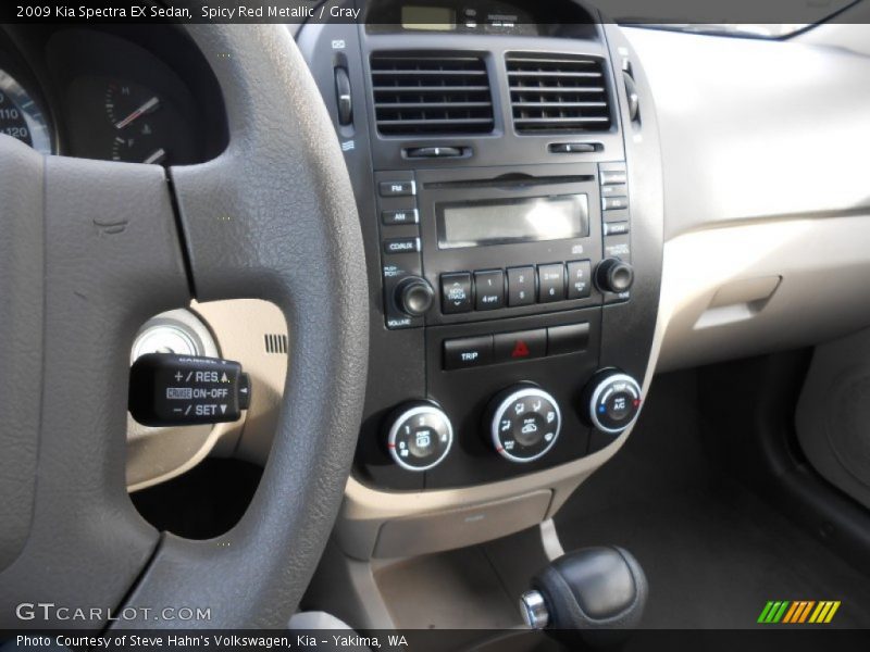 Spicy Red Metallic / Gray 2009 Kia Spectra EX Sedan