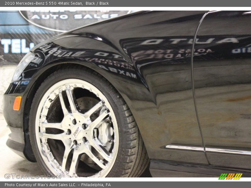Black / Black 2010 Mercedes-Benz S 550 4Matic Sedan