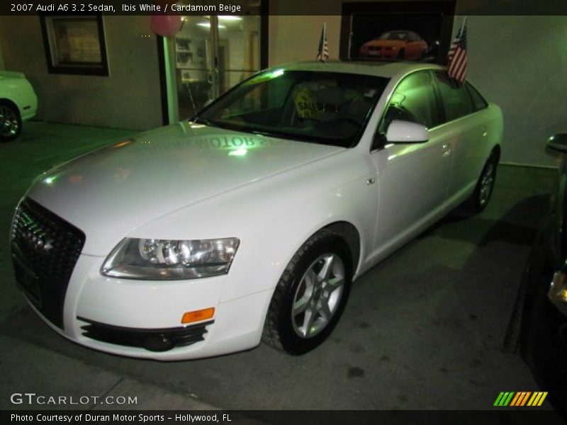 Ibis White / Cardamom Beige 2007 Audi A6 3.2 Sedan