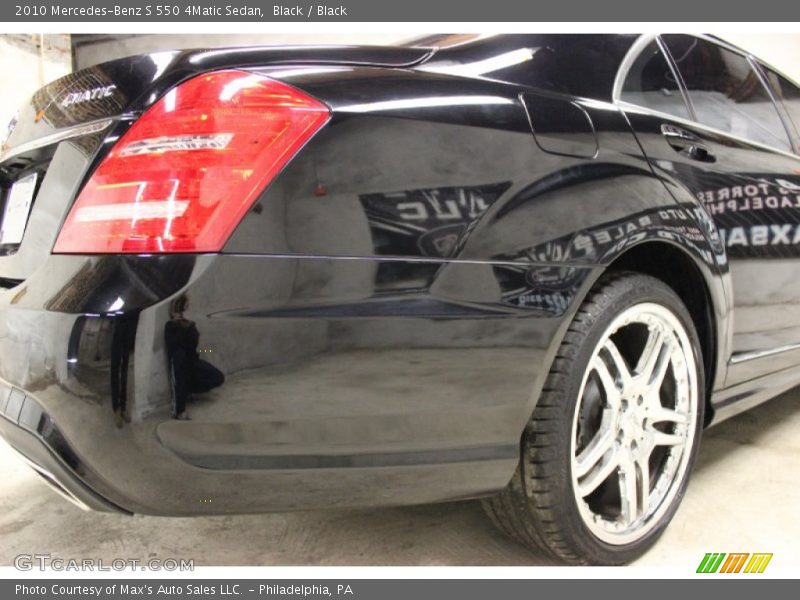 Black / Black 2010 Mercedes-Benz S 550 4Matic Sedan
