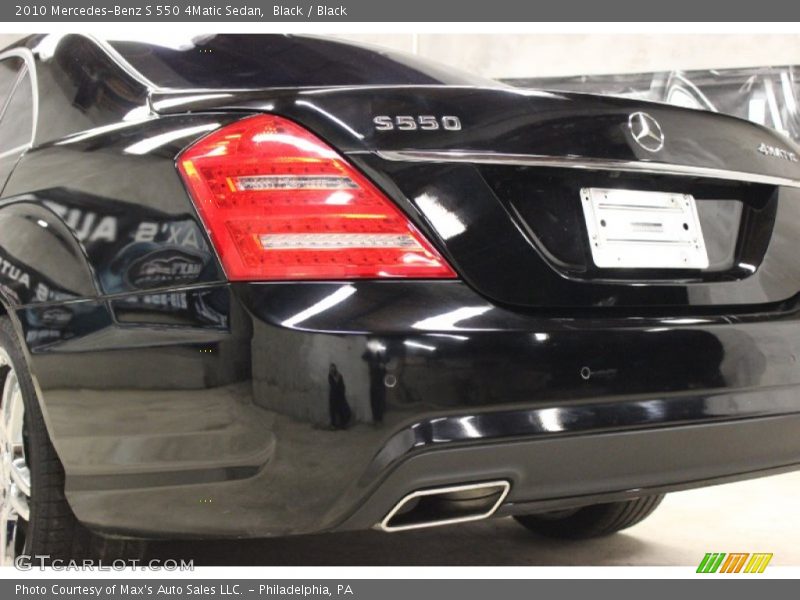 Black / Black 2010 Mercedes-Benz S 550 4Matic Sedan
