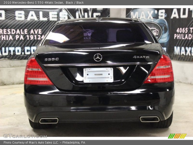 Black / Black 2010 Mercedes-Benz S 550 4Matic Sedan
