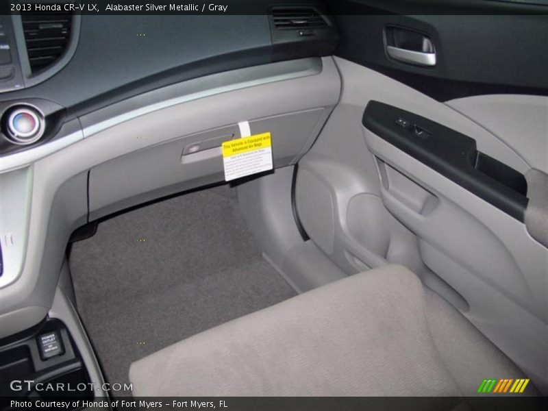 Alabaster Silver Metallic / Gray 2013 Honda CR-V LX