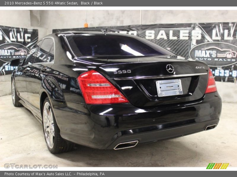 Black / Black 2010 Mercedes-Benz S 550 4Matic Sedan