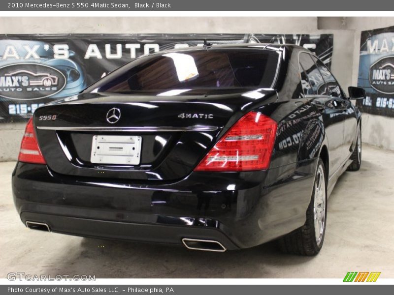 Black / Black 2010 Mercedes-Benz S 550 4Matic Sedan