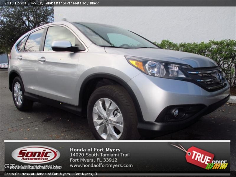 Alabaster Silver Metallic / Black 2013 Honda CR-V EX