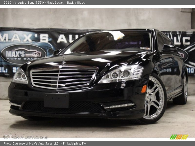 Black / Black 2010 Mercedes-Benz S 550 4Matic Sedan