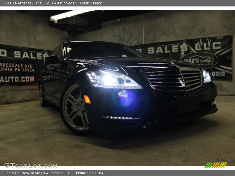 Black / Black 2010 Mercedes-Benz S 550 4Matic Sedan