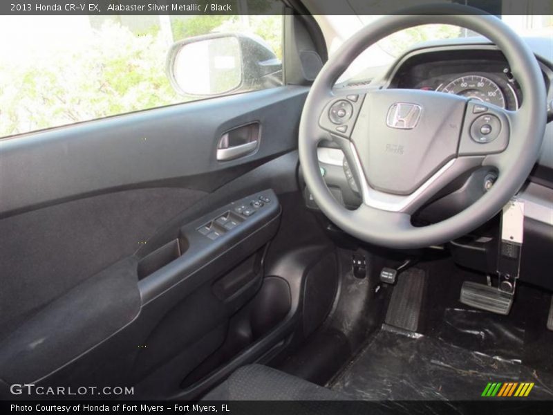Alabaster Silver Metallic / Black 2013 Honda CR-V EX