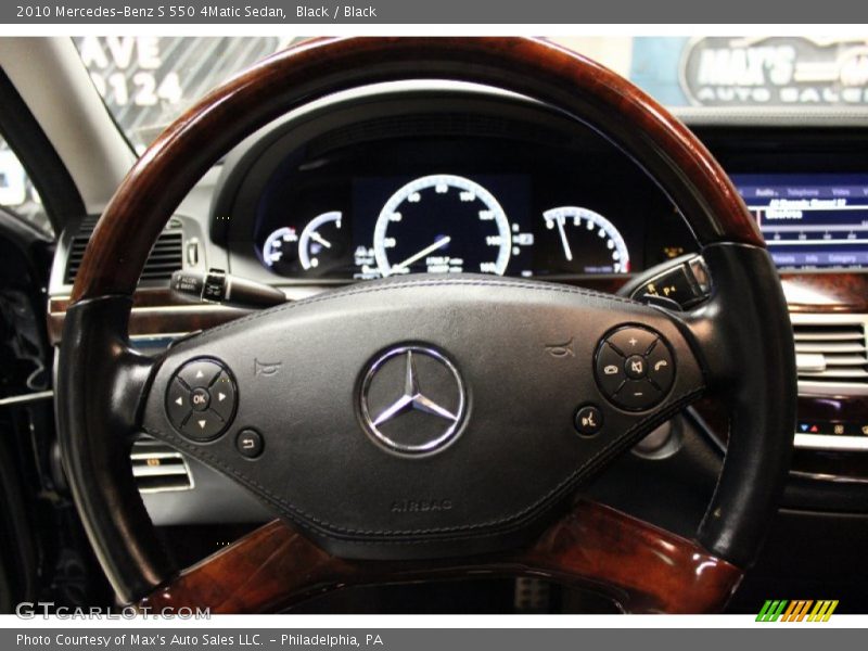 Black / Black 2010 Mercedes-Benz S 550 4Matic Sedan