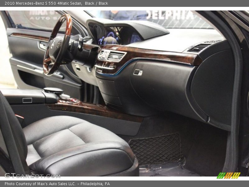 Black / Black 2010 Mercedes-Benz S 550 4Matic Sedan