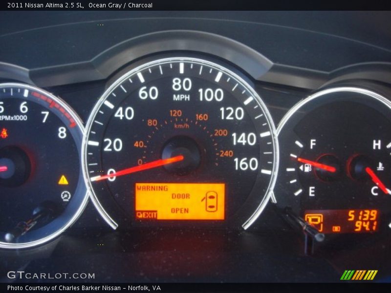 Ocean Gray / Charcoal 2011 Nissan Altima 2.5 SL