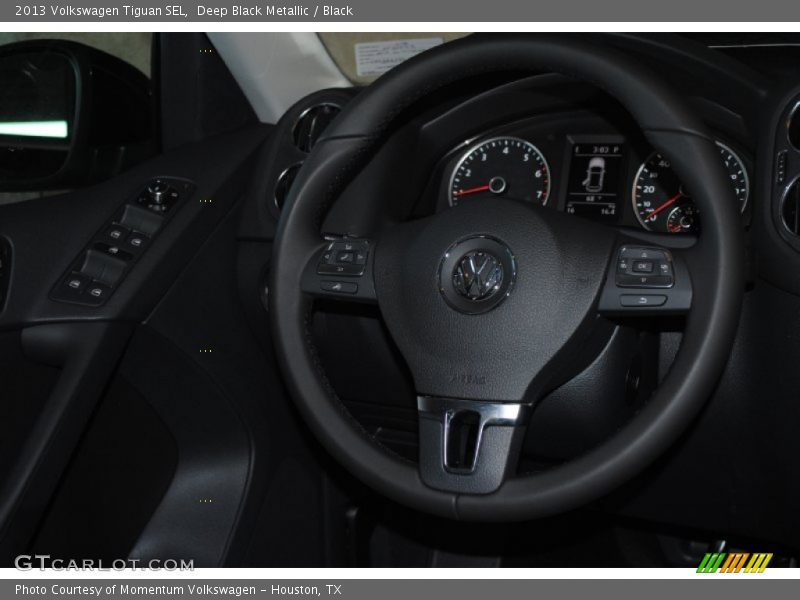 Deep Black Metallic / Black 2013 Volkswagen Tiguan SEL