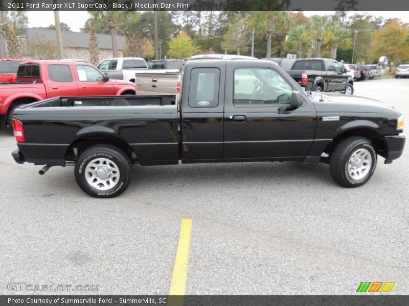 Black / Medium Dark Flint 2011 Ford Ranger XLT SuperCab