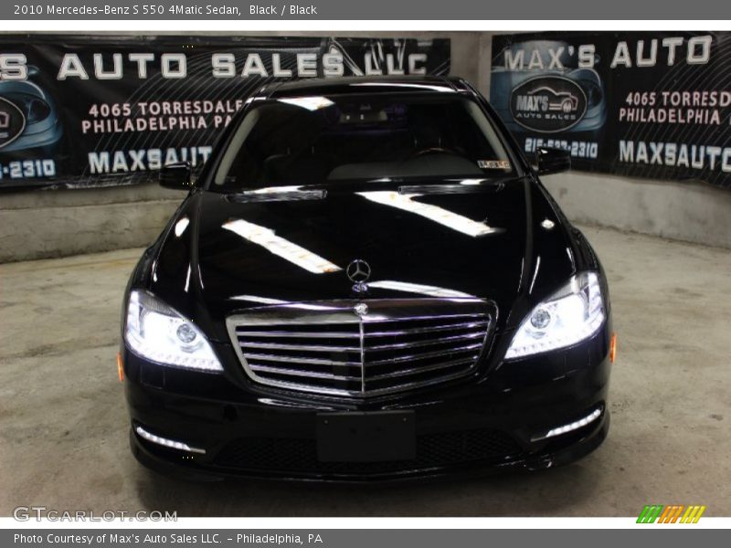 Black / Black 2010 Mercedes-Benz S 550 4Matic Sedan