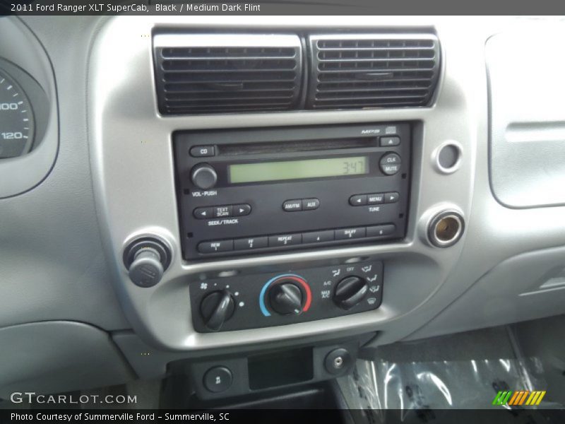 Black / Medium Dark Flint 2011 Ford Ranger XLT SuperCab