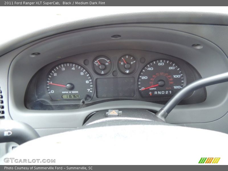 Black / Medium Dark Flint 2011 Ford Ranger XLT SuperCab