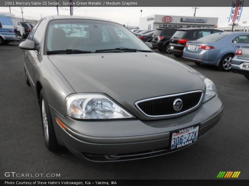Spruce Green Metallic / Medium Graphite 2001 Mercury Sable GS Sedan