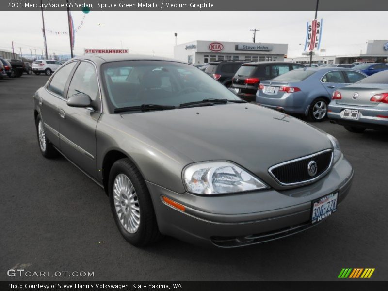 Spruce Green Metallic / Medium Graphite 2001 Mercury Sable GS Sedan