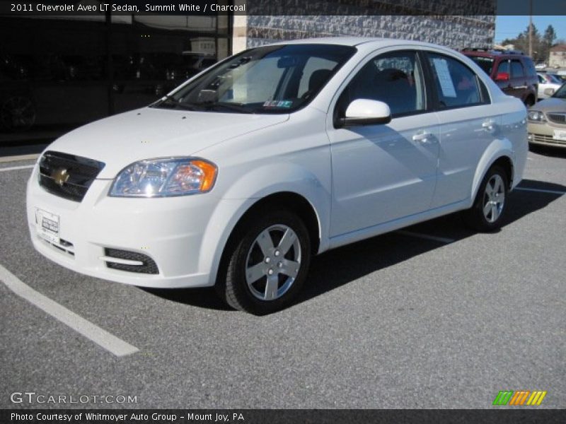 Summit White / Charcoal 2011 Chevrolet Aveo LT Sedan