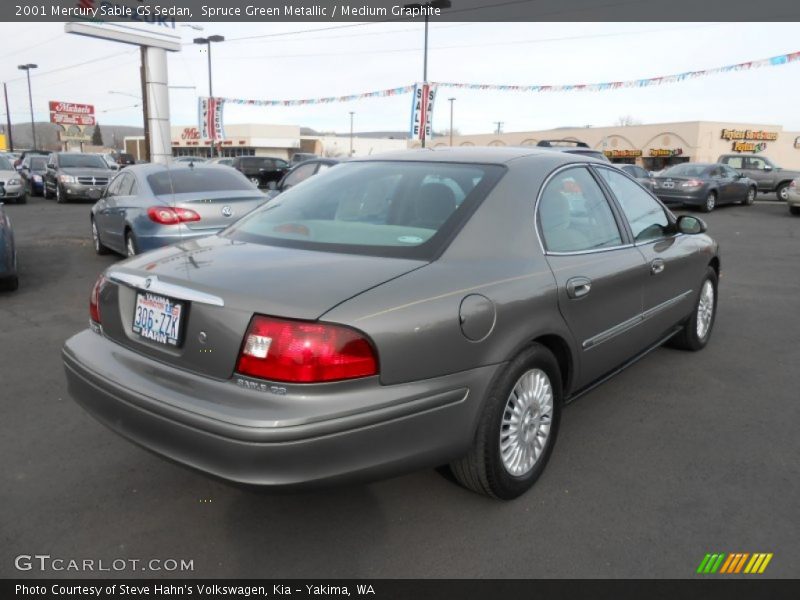 Spruce Green Metallic / Medium Graphite 2001 Mercury Sable GS Sedan