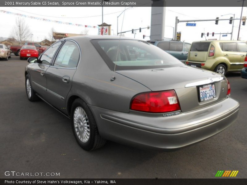 Spruce Green Metallic / Medium Graphite 2001 Mercury Sable GS Sedan