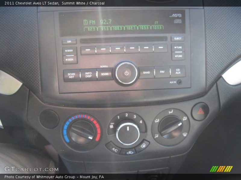 Summit White / Charcoal 2011 Chevrolet Aveo LT Sedan