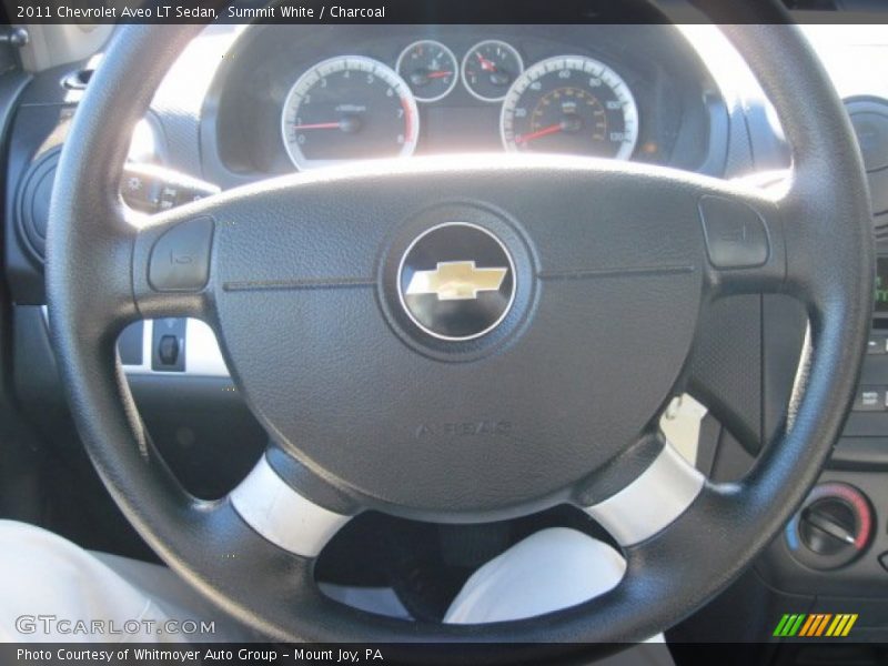 Summit White / Charcoal 2011 Chevrolet Aveo LT Sedan