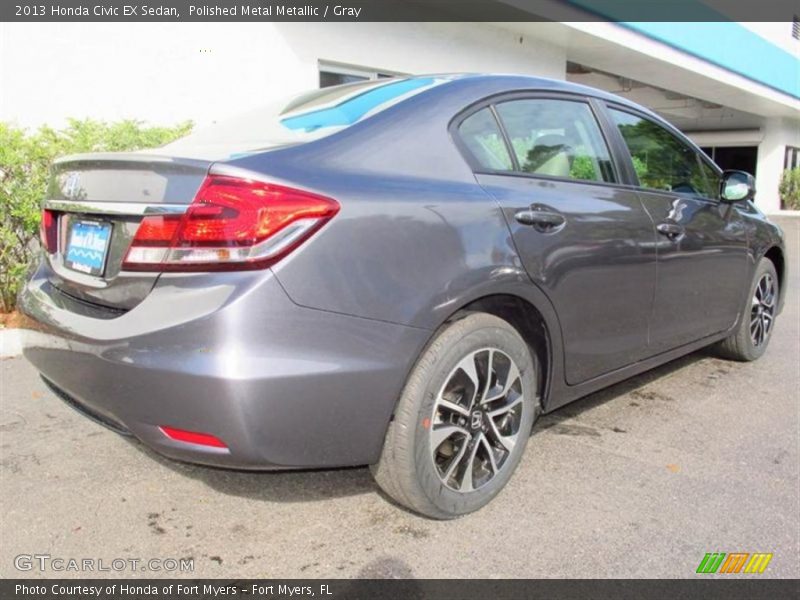 Polished Metal Metallic / Gray 2013 Honda Civic EX Sedan