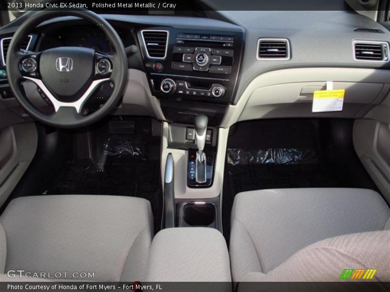 Polished Metal Metallic / Gray 2013 Honda Civic EX Sedan