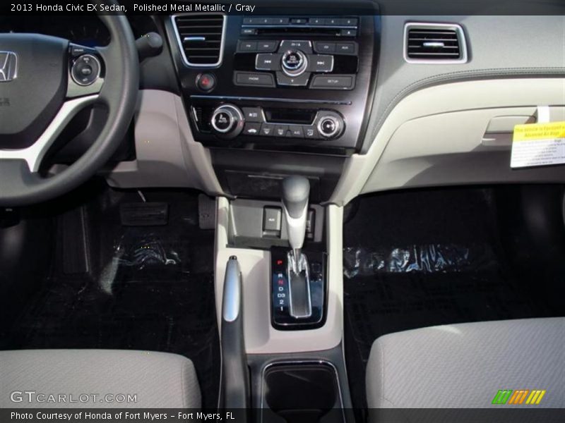 Polished Metal Metallic / Gray 2013 Honda Civic EX Sedan