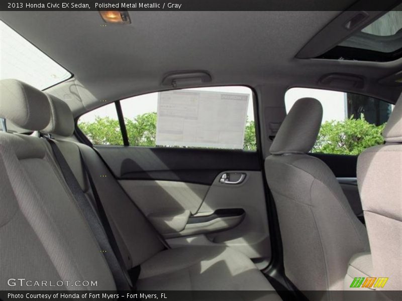 Polished Metal Metallic / Gray 2013 Honda Civic EX Sedan