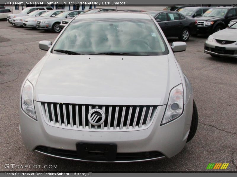 Brilliant Silver Metallic / Dark Charcoal 2010 Mercury Milan I4 Premier