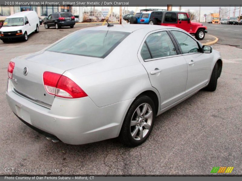 Brilliant Silver Metallic / Dark Charcoal 2010 Mercury Milan I4 Premier