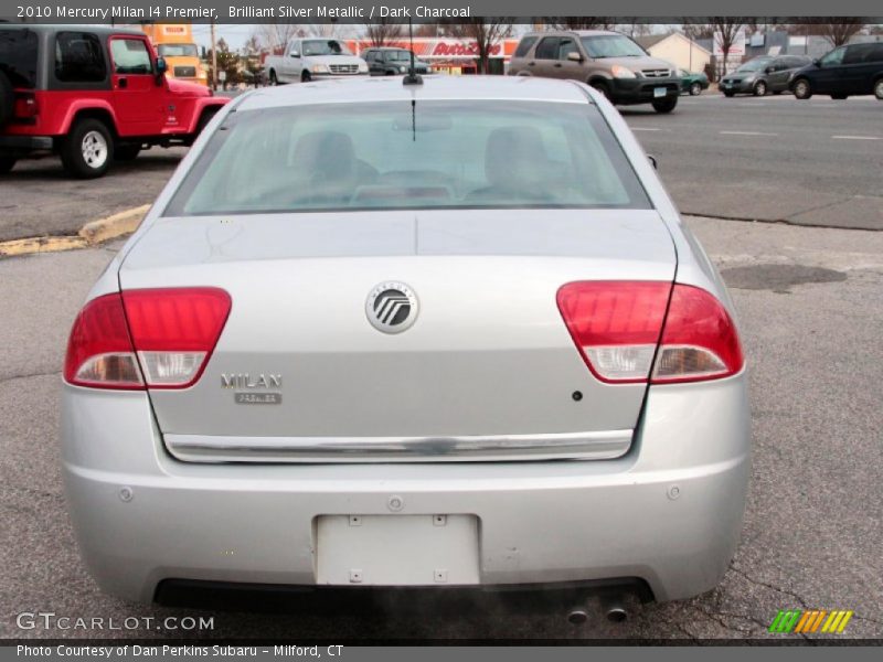 Brilliant Silver Metallic / Dark Charcoal 2010 Mercury Milan I4 Premier
