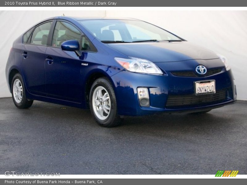 Blue Ribbon Metallic / Dark Gray 2010 Toyota Prius Hybrid II
