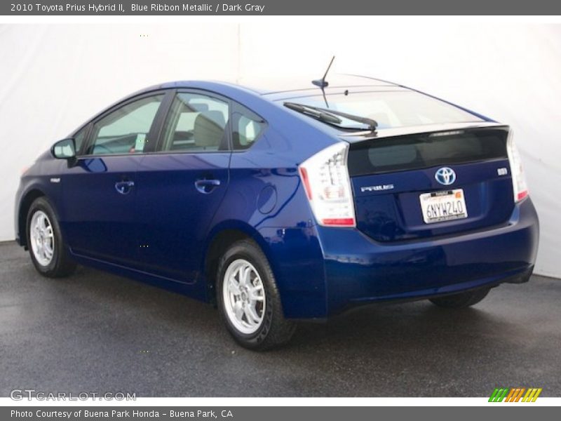 Blue Ribbon Metallic / Dark Gray 2010 Toyota Prius Hybrid II