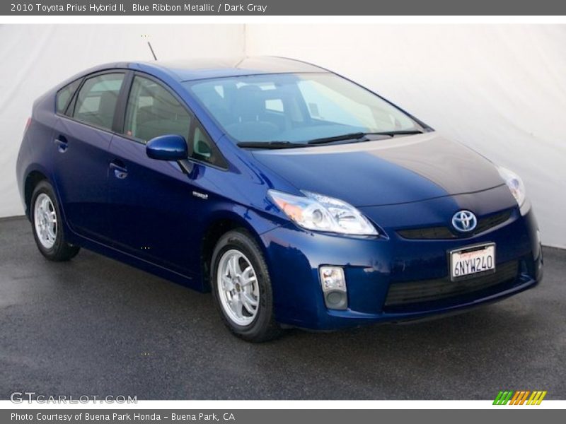 Blue Ribbon Metallic / Dark Gray 2010 Toyota Prius Hybrid II